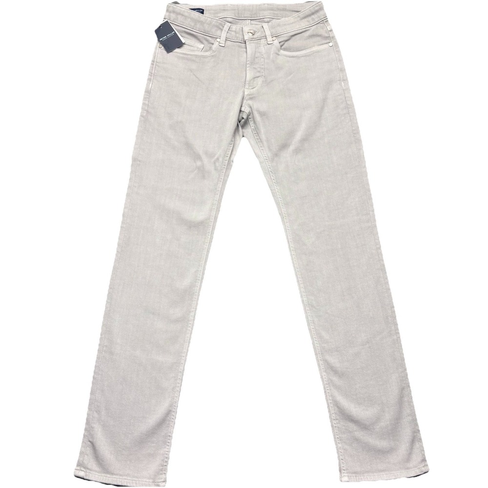 Peter Millar Jeans Mens 30 Gray Gale Crown Crafted Tapered Denim MS24XB93FB NEW